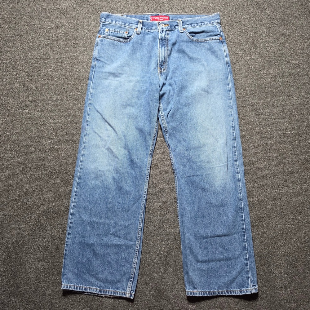 Vintage Levis 529 Jeans Blue Mens 34x30 Low Rise Straight Leg Medium Wash Y2K